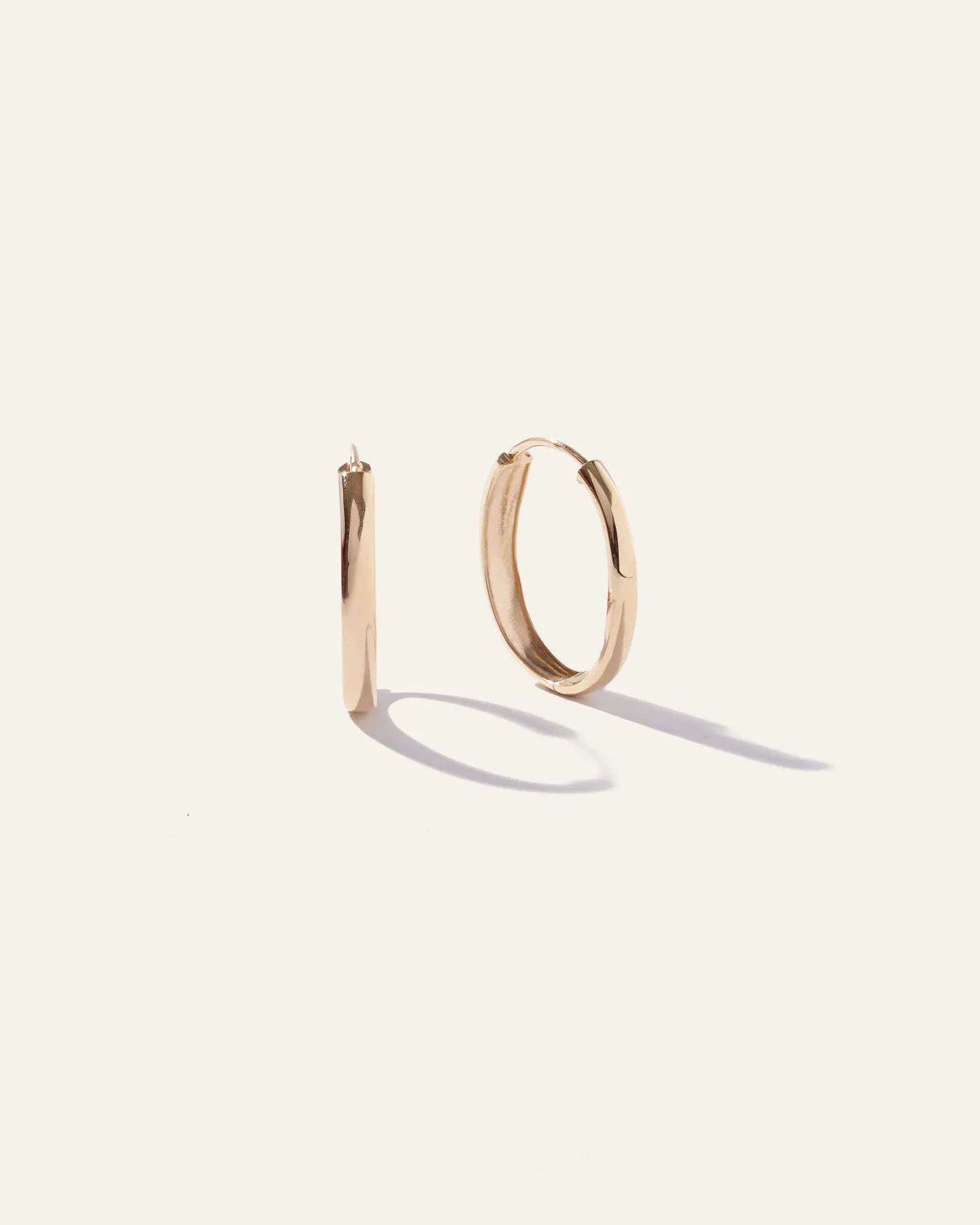 14k Gold 22mm Bold Hoops
