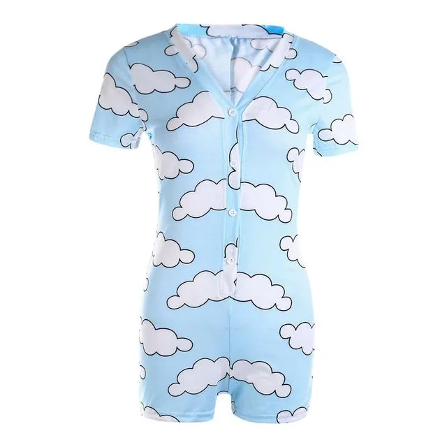 2020 New Women's Lady Sexy Romper Bodycon Casual Jumpsuit Romper Long Sleeve Shorts Leotard Home Wear Tracksuit Playsuit Pajama