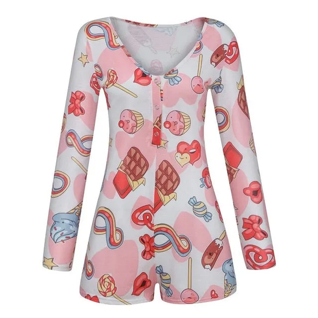 2020 New Women's Lady Sexy Romper Bodycon Casual Jumpsuit Romper Long Sleeve Shorts Leotard Home Wear Tracksuit Playsuit Pajama