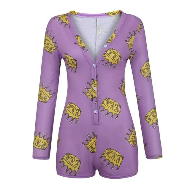 2020 New Women's Lady Sexy Romper Bodycon Casual Jumpsuit Romper Long Sleeve Shorts Leotard Home Wear Tracksuit Playsuit Pajama