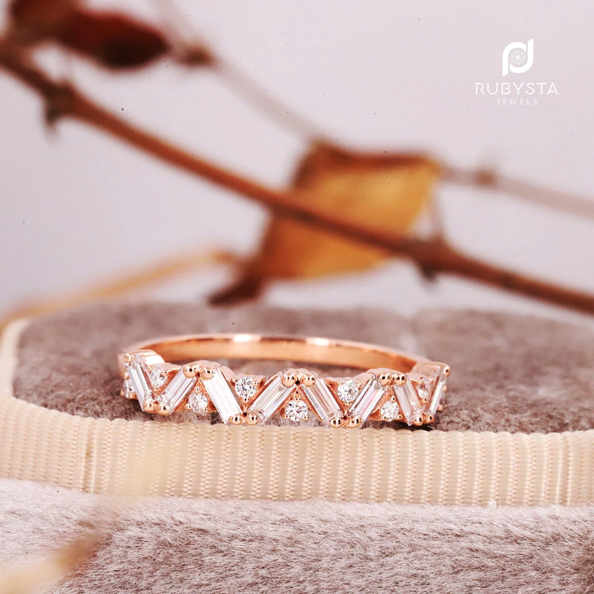 Baguette Diamond Ring | Baguette Engagement Ring | Natural Diamond Ring