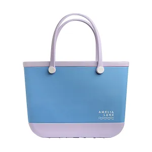 Beach Tote Bag - Lilac / Indigo