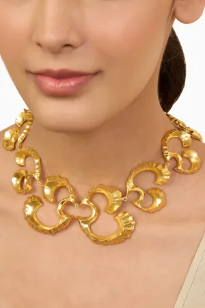 Bold Coral Statement Choker