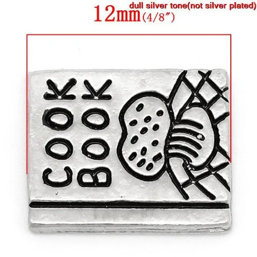 Cook Book Floating Charm For Glass Living Memory Lockets