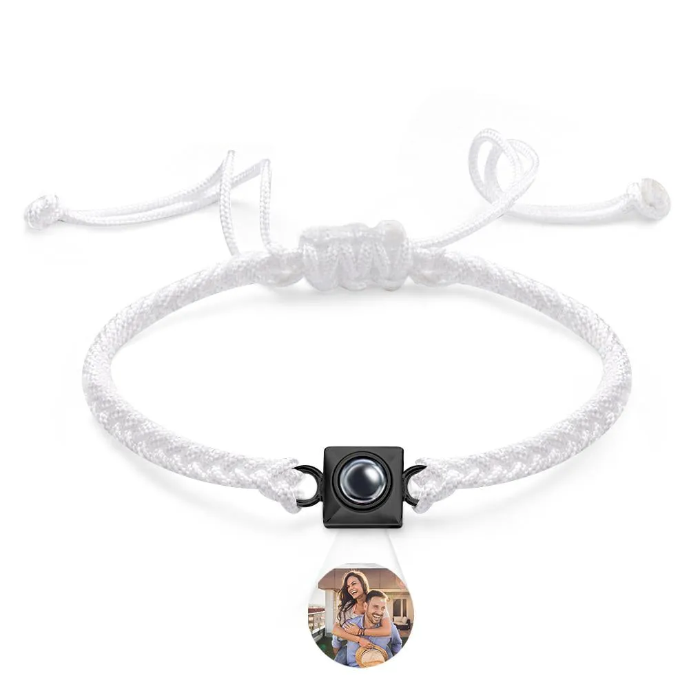 Custom Projection Bracelet Square Weave Sports Gift for Men