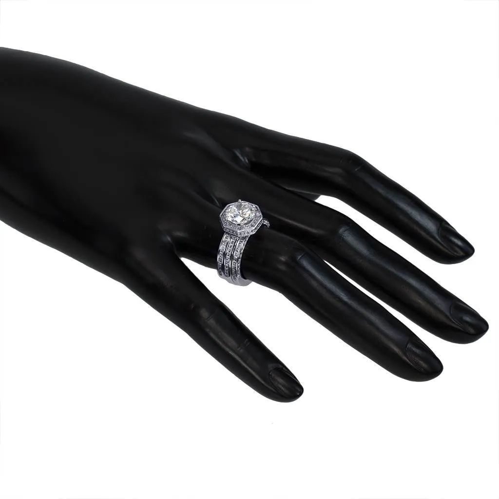 Eternal Love Diamond Octagon Engagement Ring