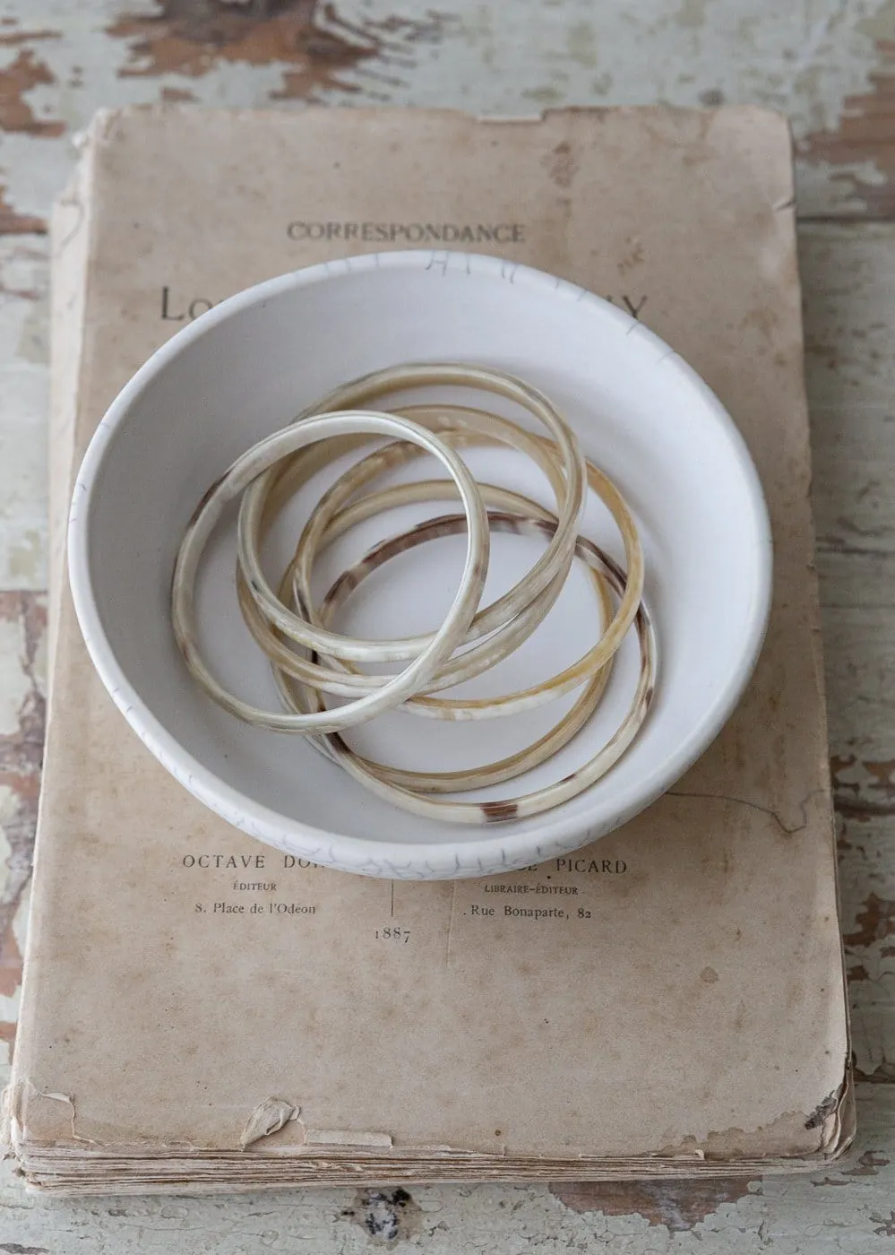 Ethical Horn Bangle - Skinny