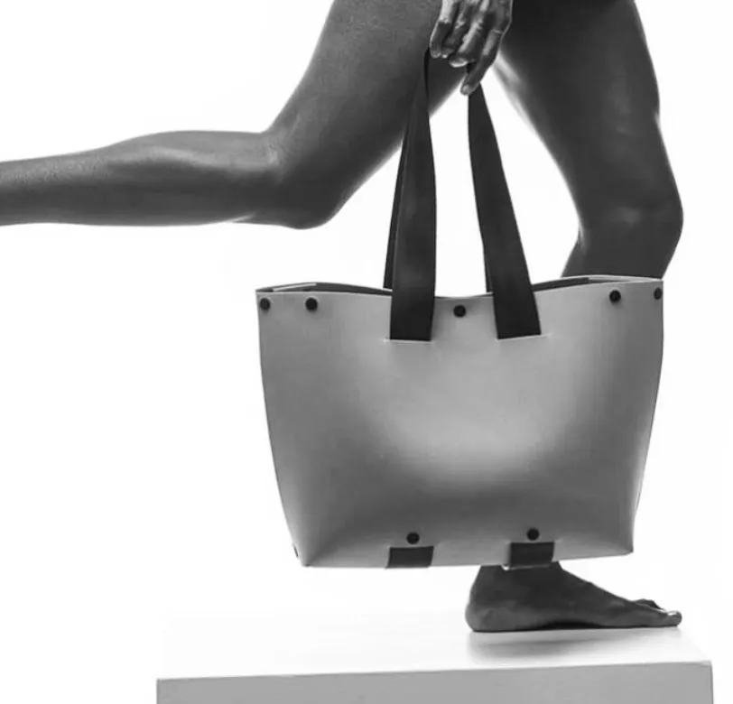 Evatwo | Tan/Black Tote