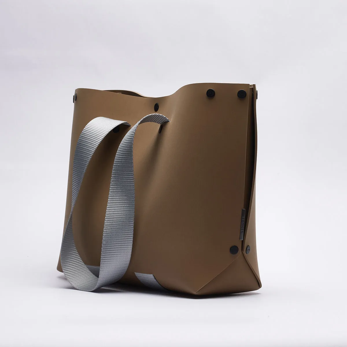 Evatwo | Tan/Grey Tote