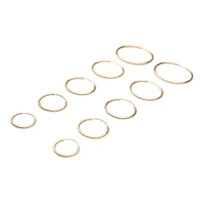 Gold Filled Endless Hoops