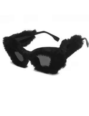 Heated I | Furry Fluffy Shades Black