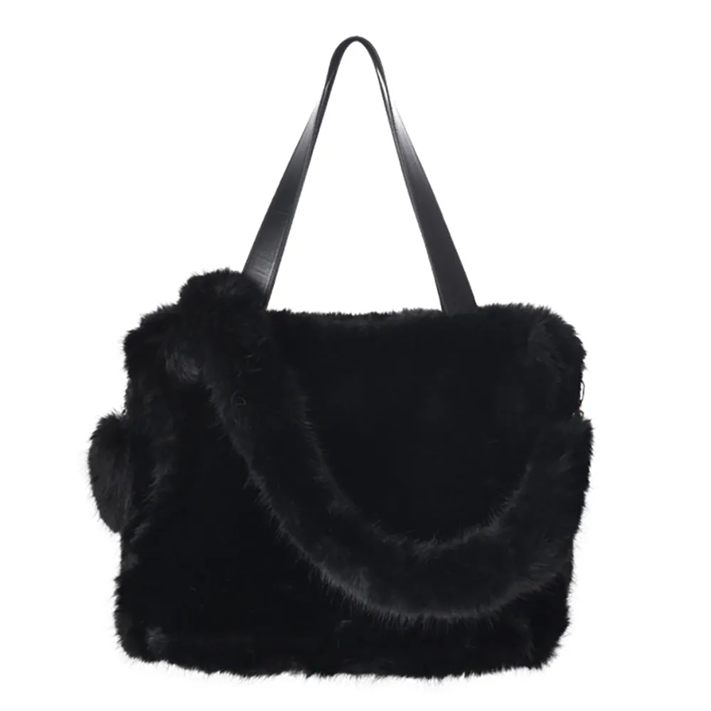 iLLASPARKZ Faux Fur Tote Bag / Shoulder Bag