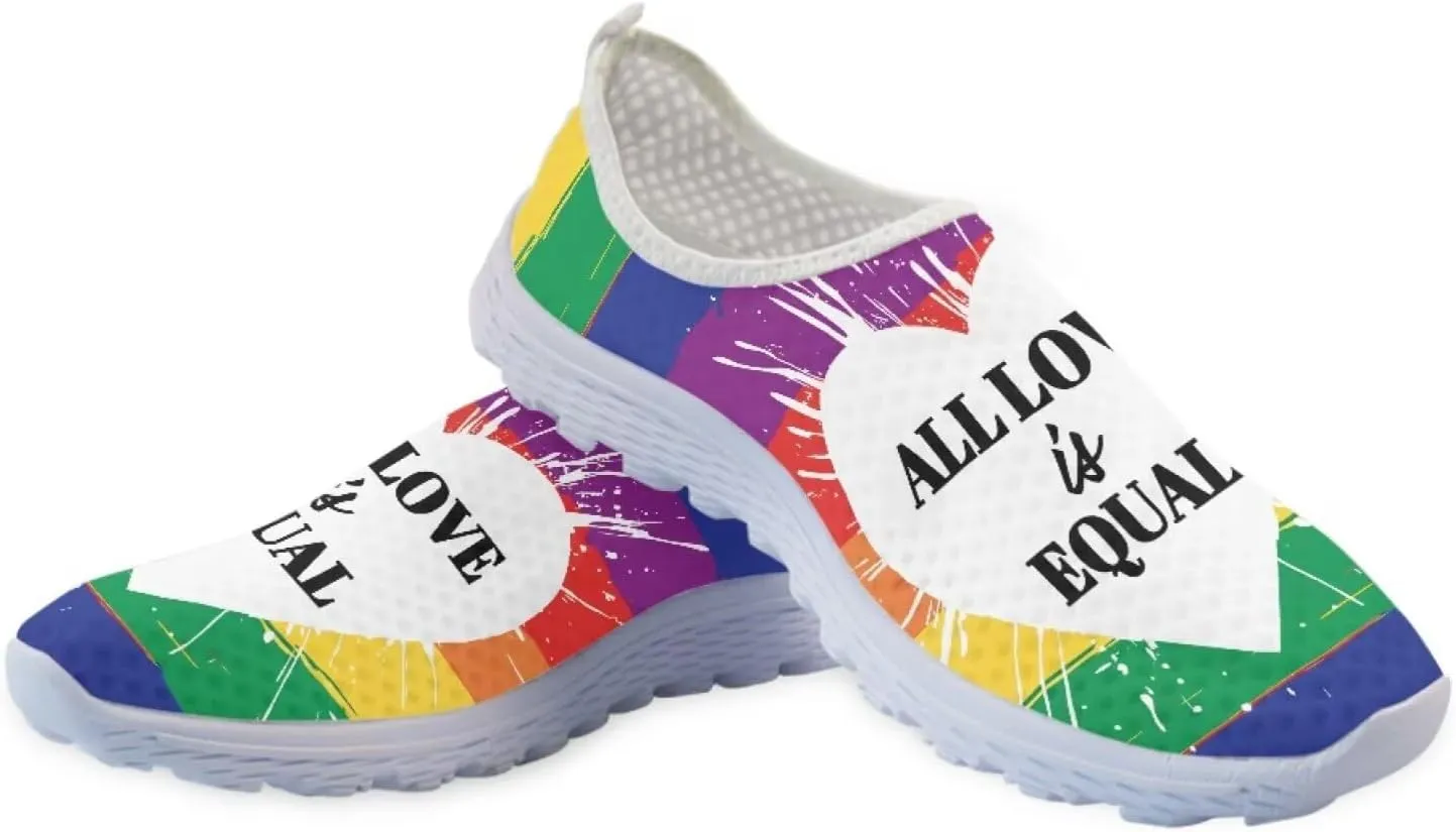 Jeiento LGBT Shoes Fashion Sneakers Running Comfortable Sports Walking Tennis Shoes Gifts for Girls Women