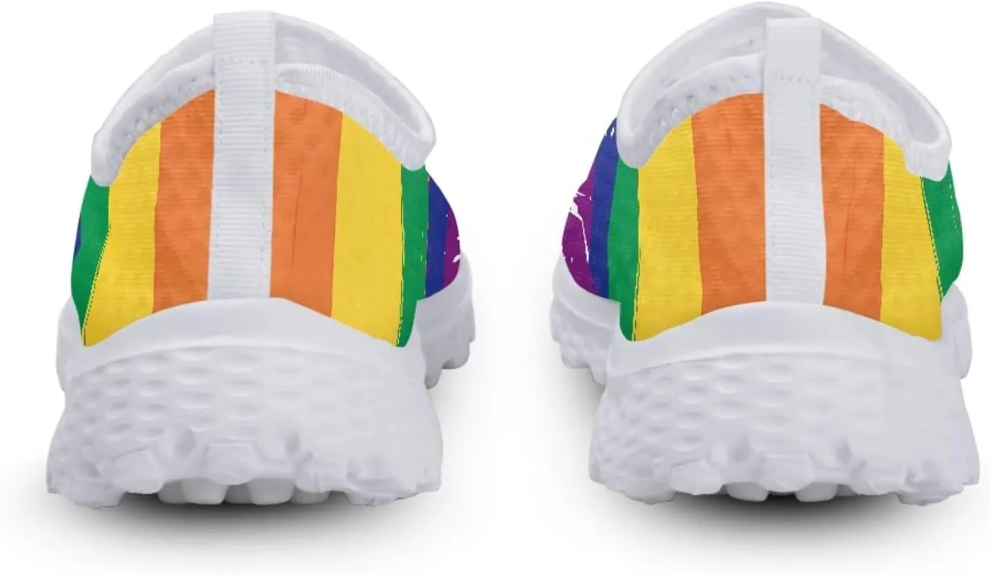 Jeiento LGBT Shoes Fashion Sneakers Running Comfortable Sports Walking Tennis Shoes Gifts for Girls Women