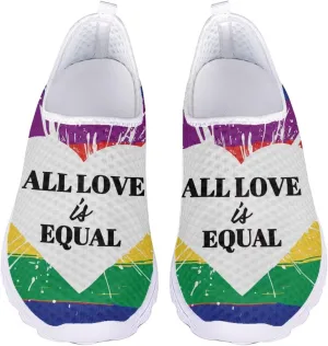 Jeiento LGBT Shoes Fashion Sneakers Running Comfortable Sports Walking Tennis Shoes Gifts for Girls Women