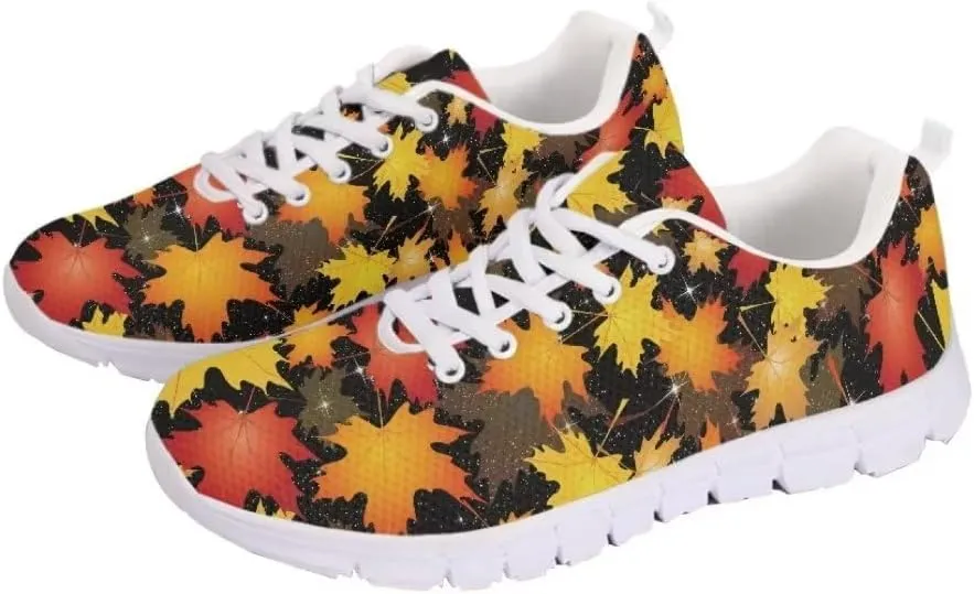 Jeiento Running Walking Sneakers,Halloween Shoes for Teenager,Thanksgiving Shoes for Men Women Mesh Workout Casual Trainers