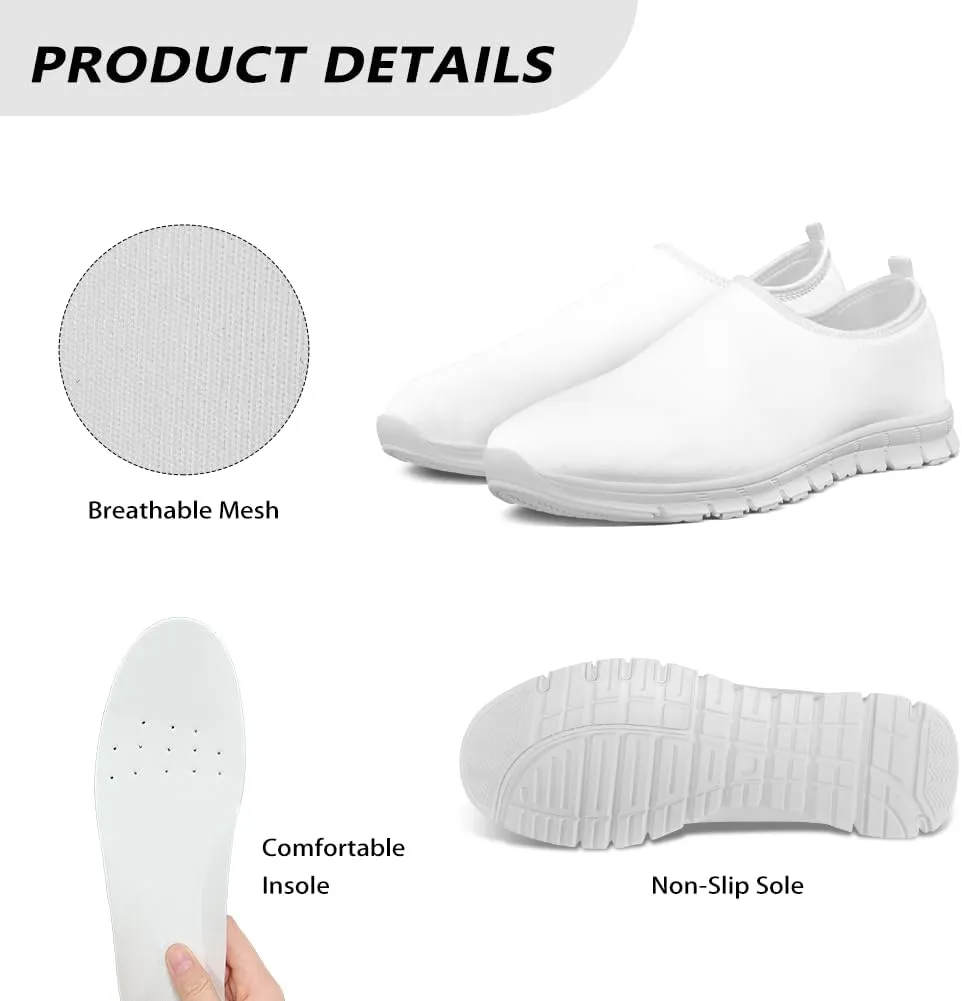 Jeiento Womens Casual Shoes Slip-On Loafers Soft Shoes Travel Jogging Shoes Ladies Comfort Footwear Trainers Workout Flat Shoes