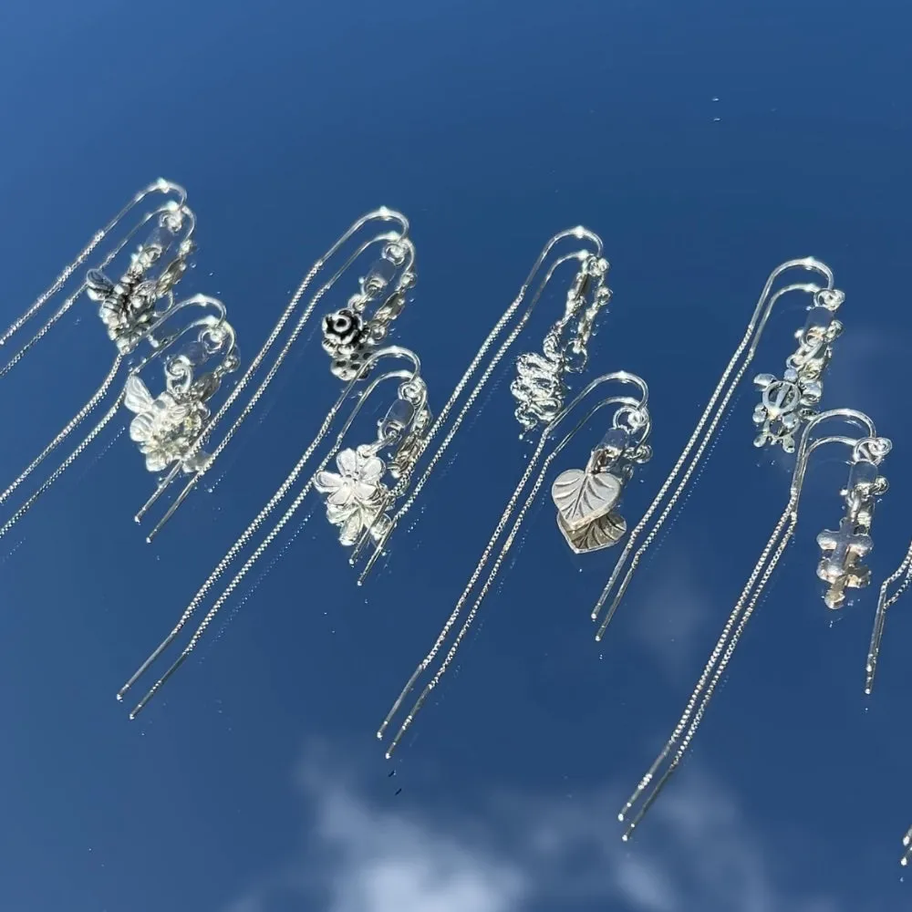 Let it Bee - Sterling Silver Thread Earrings