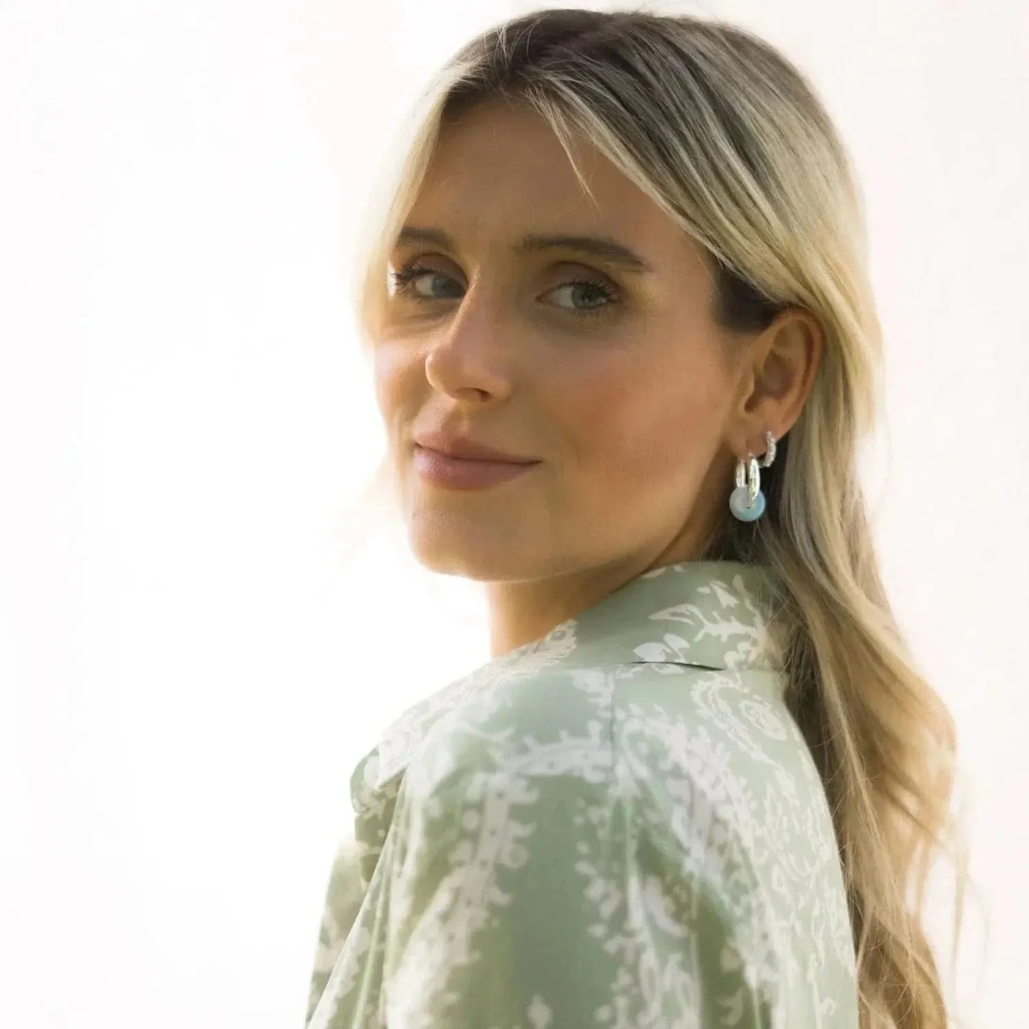 Love Local Brooke Pearl Hoops 1,3cm