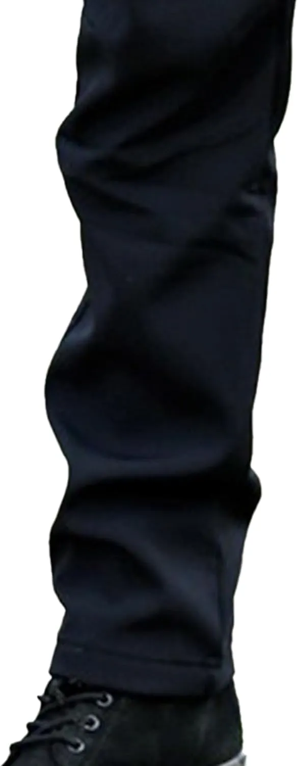 Men's Comfort Stretch Solid Workout Pants Elastic Waist Breathable Outdoor Trousers Stylish Fall Winter Sweatpants