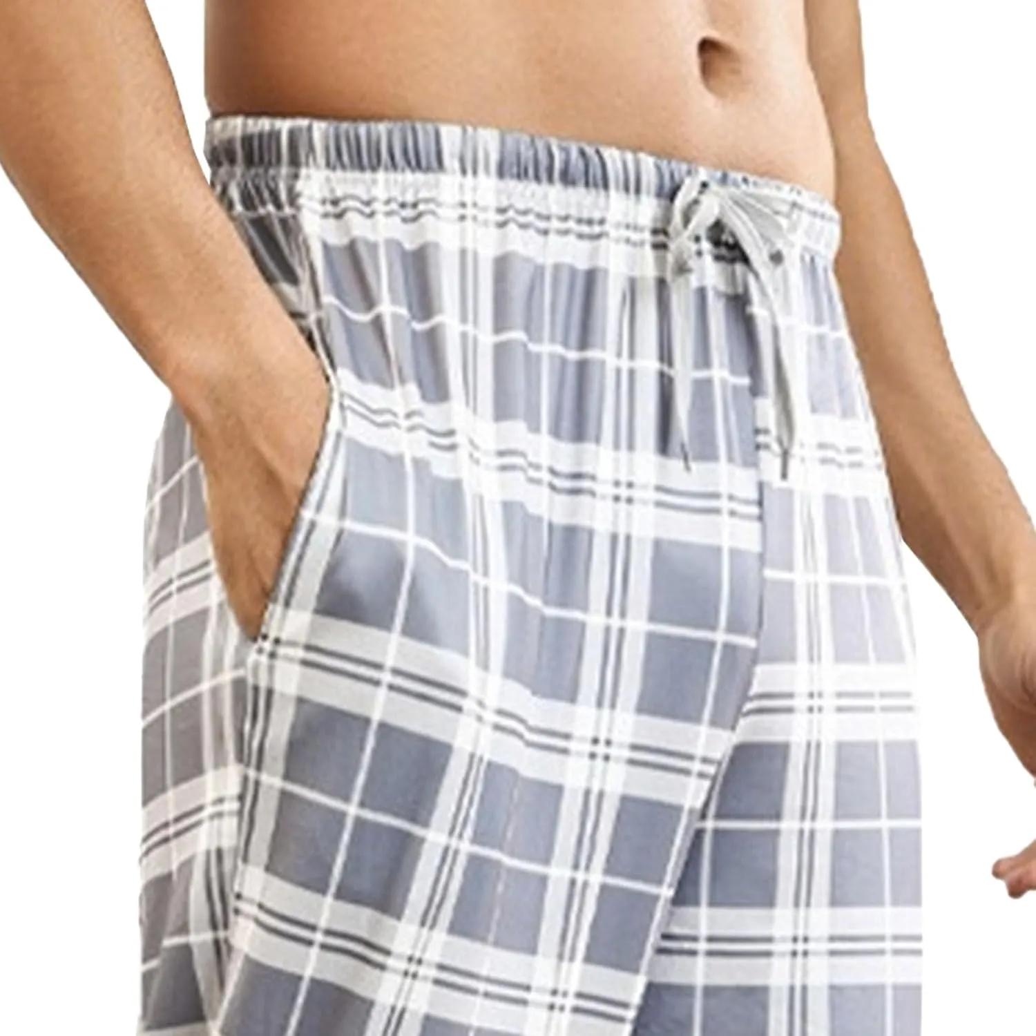 Men's Loose Fit Comfort Indoor Pants Straight Leg Casual Breathable Trousers Basic Jogging Solid Sweatpants