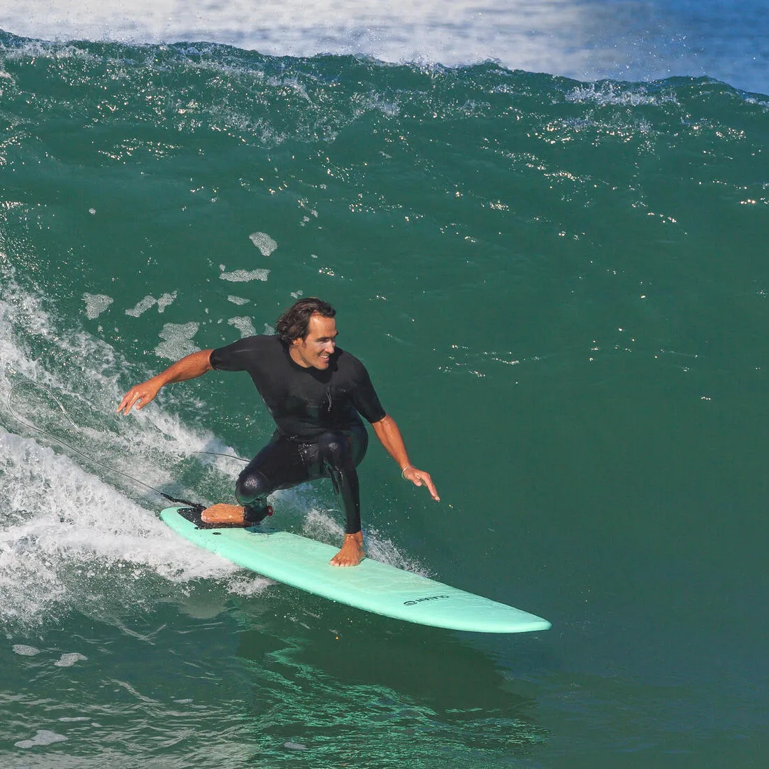 Men's Surfing Wetsuit Neoprene 1.5mm - SWS 900SS Pro John Khaki