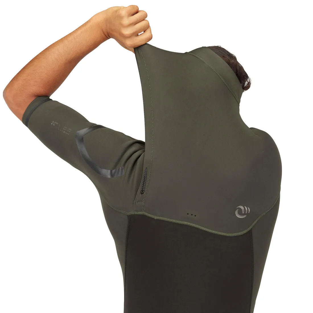 Men's Surfing Wetsuit Neoprene 1.5mm - SWS 900SS Pro John Khaki
