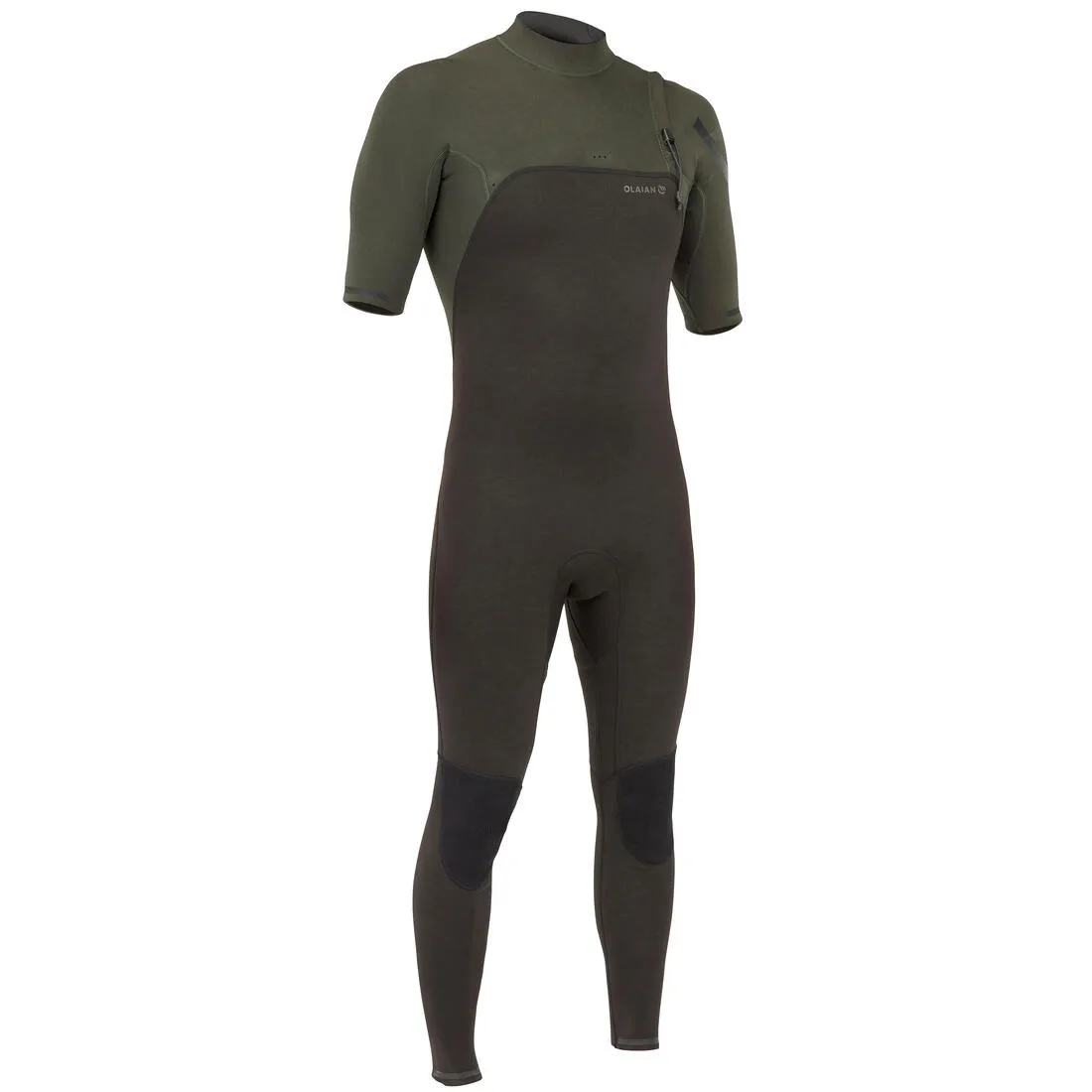 Men's Surfing Wetsuit Neoprene 1.5mm - SWS 900SS Pro John Khaki