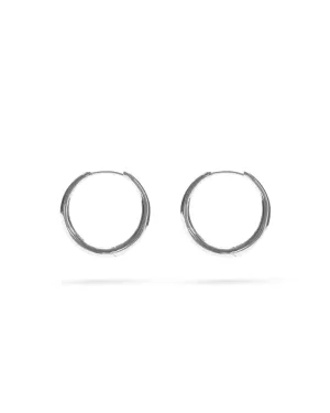 Momento Large Hoops | Sterling Silver