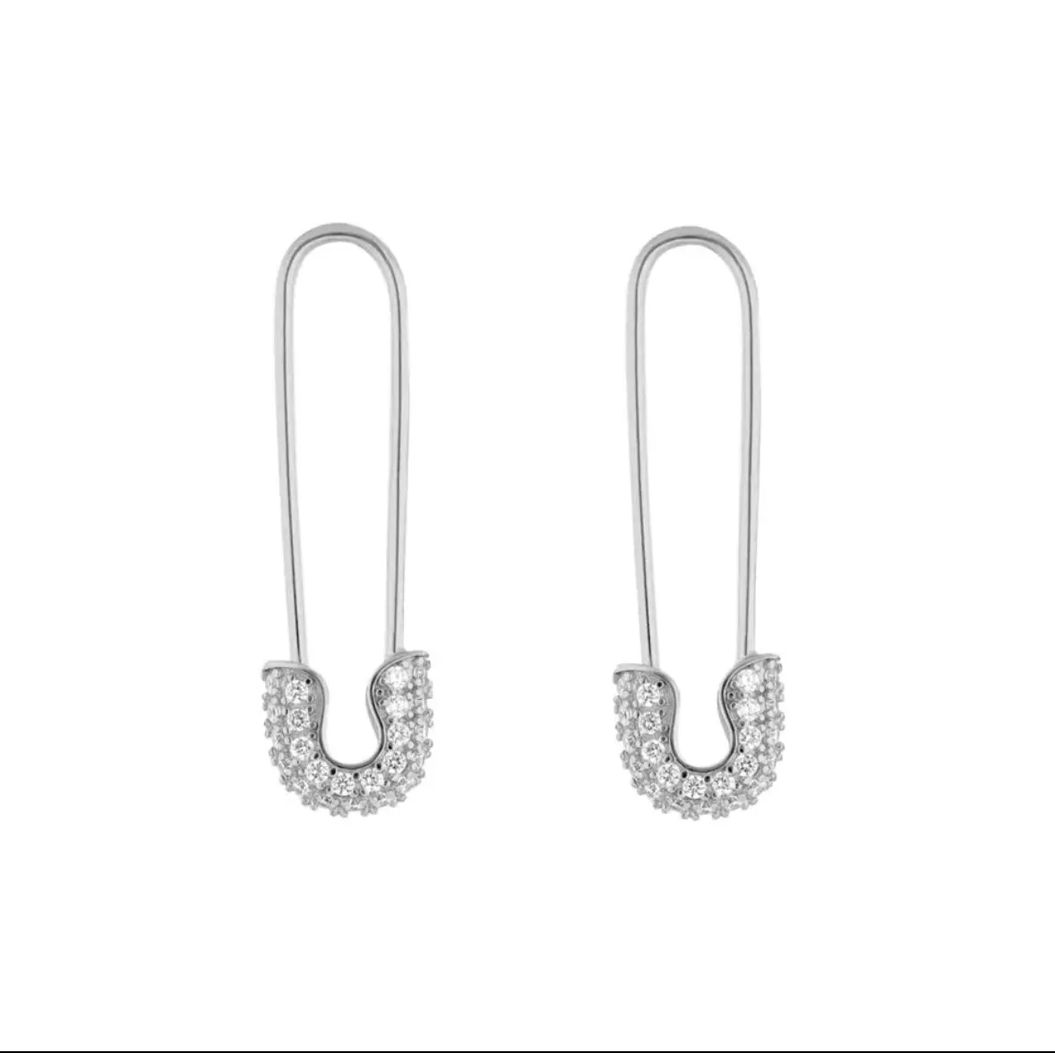 Monaco Safety Pin Hoops