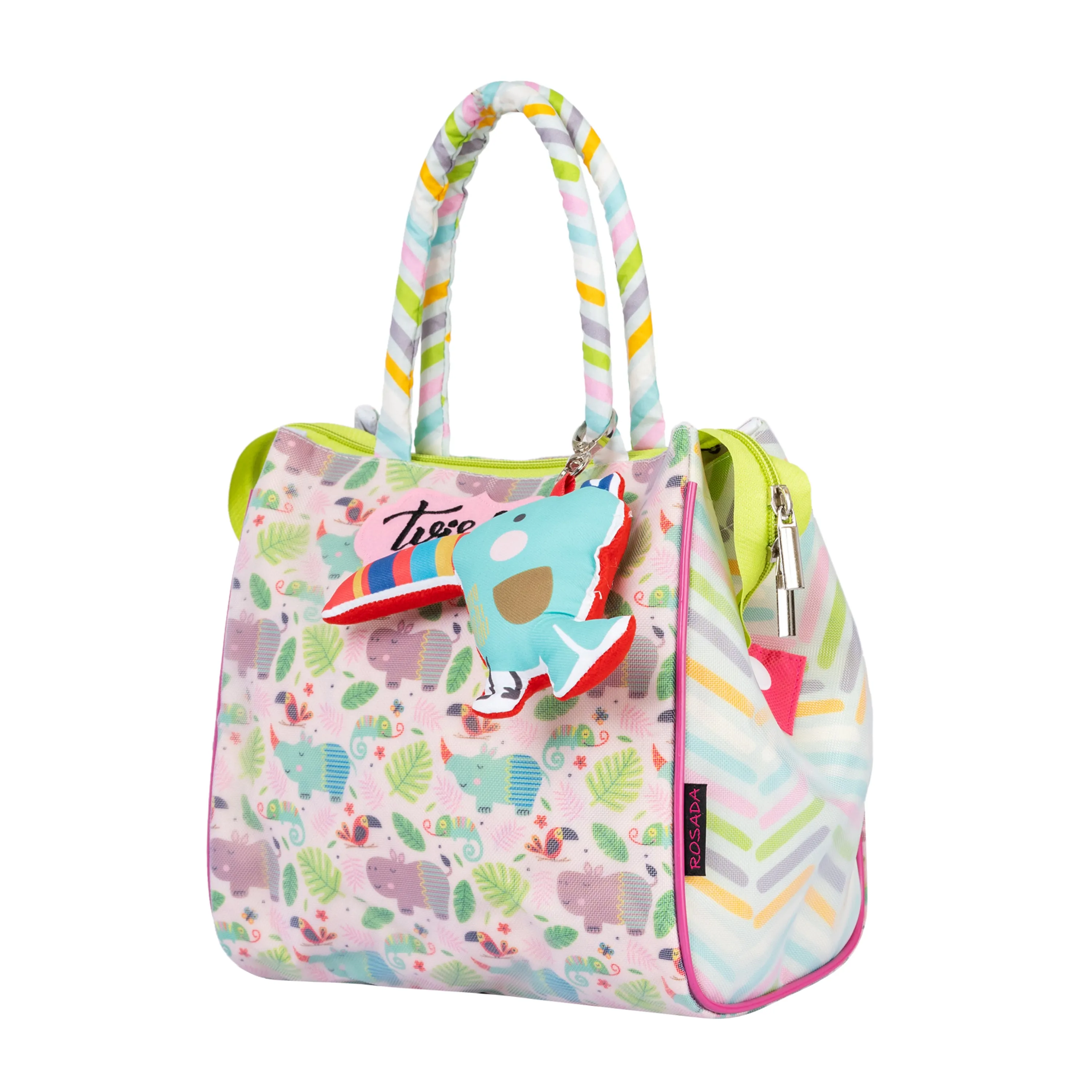 Pink Hippo Tote Bag