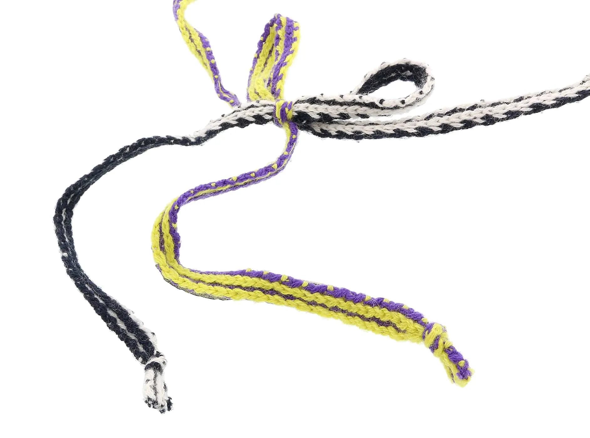 Prada Blue Yellow Bead Statement Necklace-one size