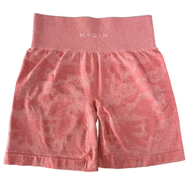 Seamless Shorts Spandex Shorts  Woman Fitness Elastic Breathable Hip-lifting Leisure Sports Running Fitness Pants