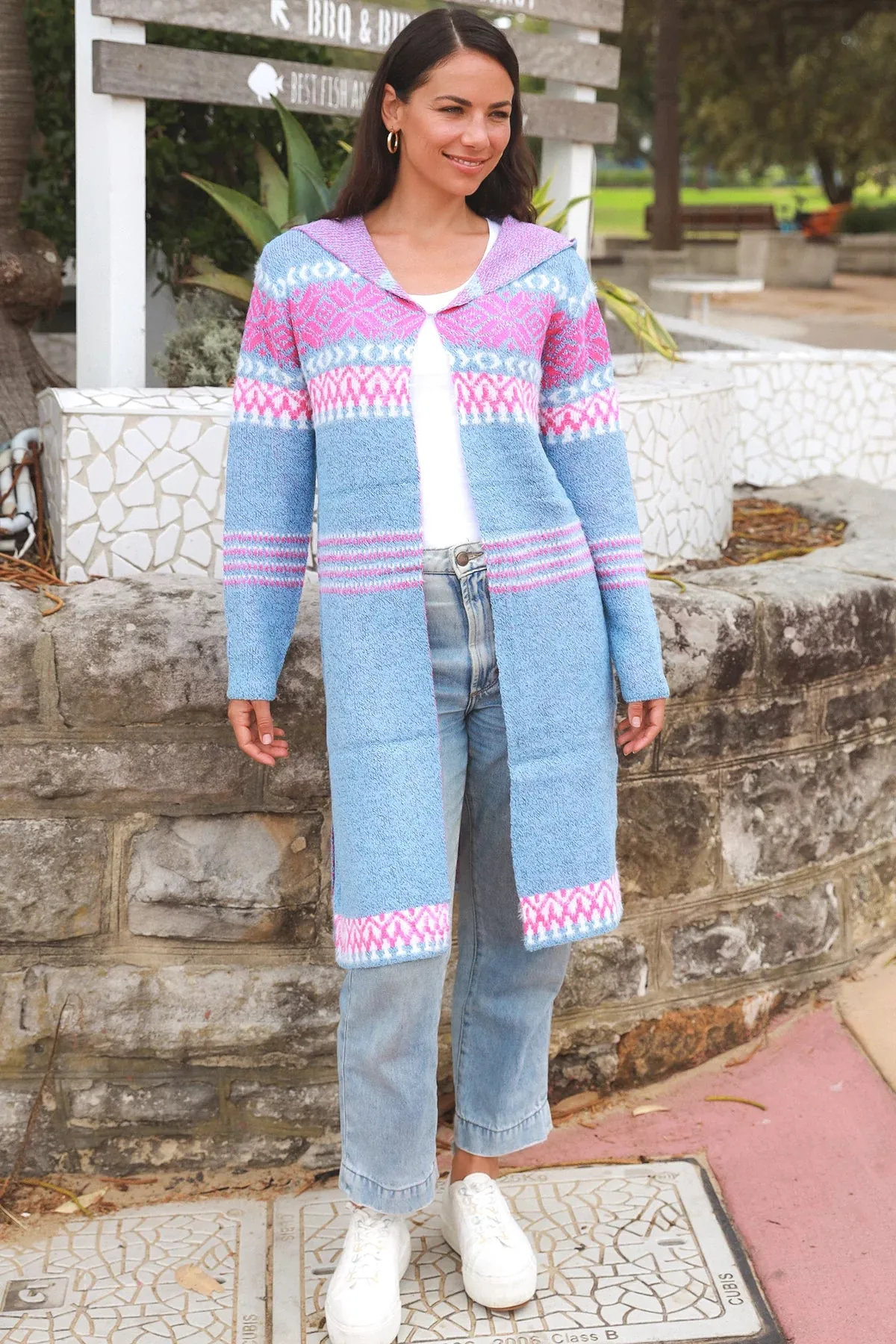 TABITHA HOODIE KNIT CARDIGAN