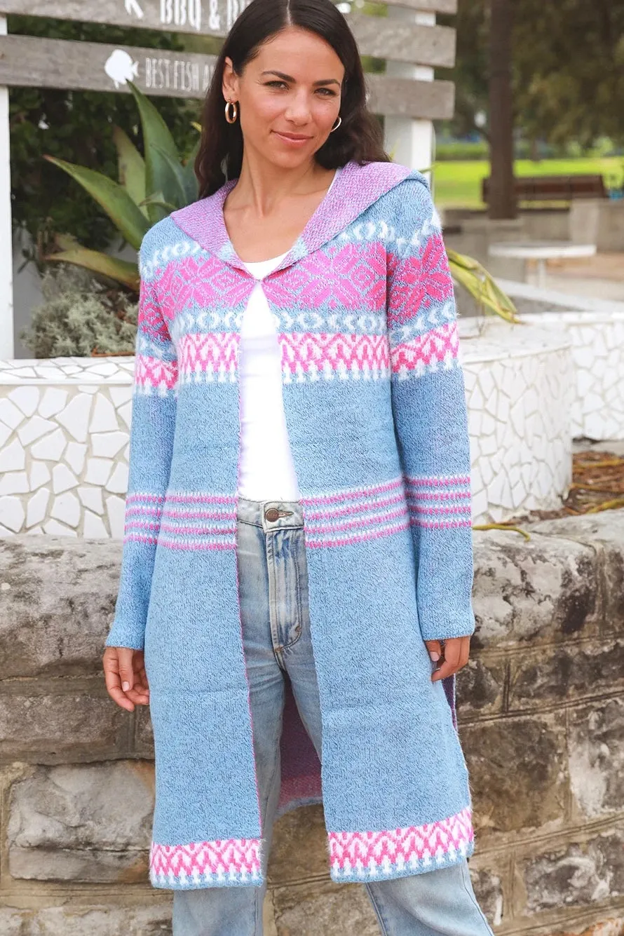 TABITHA HOODIE KNIT CARDIGAN