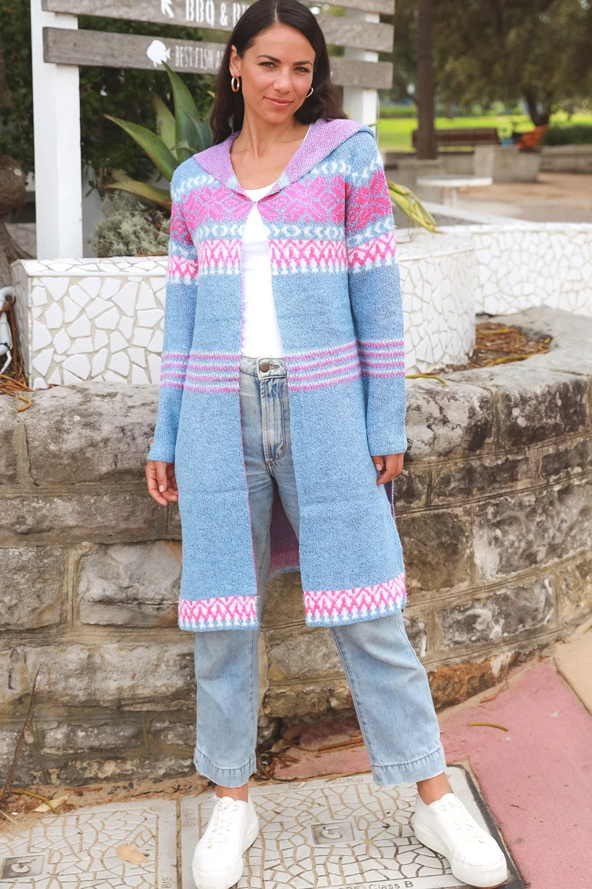 TABITHA HOODIE KNIT CARDIGAN