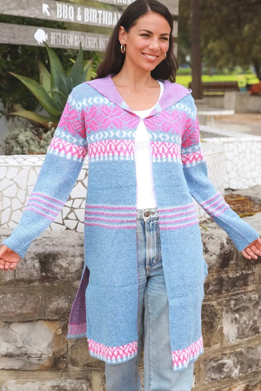 TABITHA HOODIE KNIT CARDIGAN