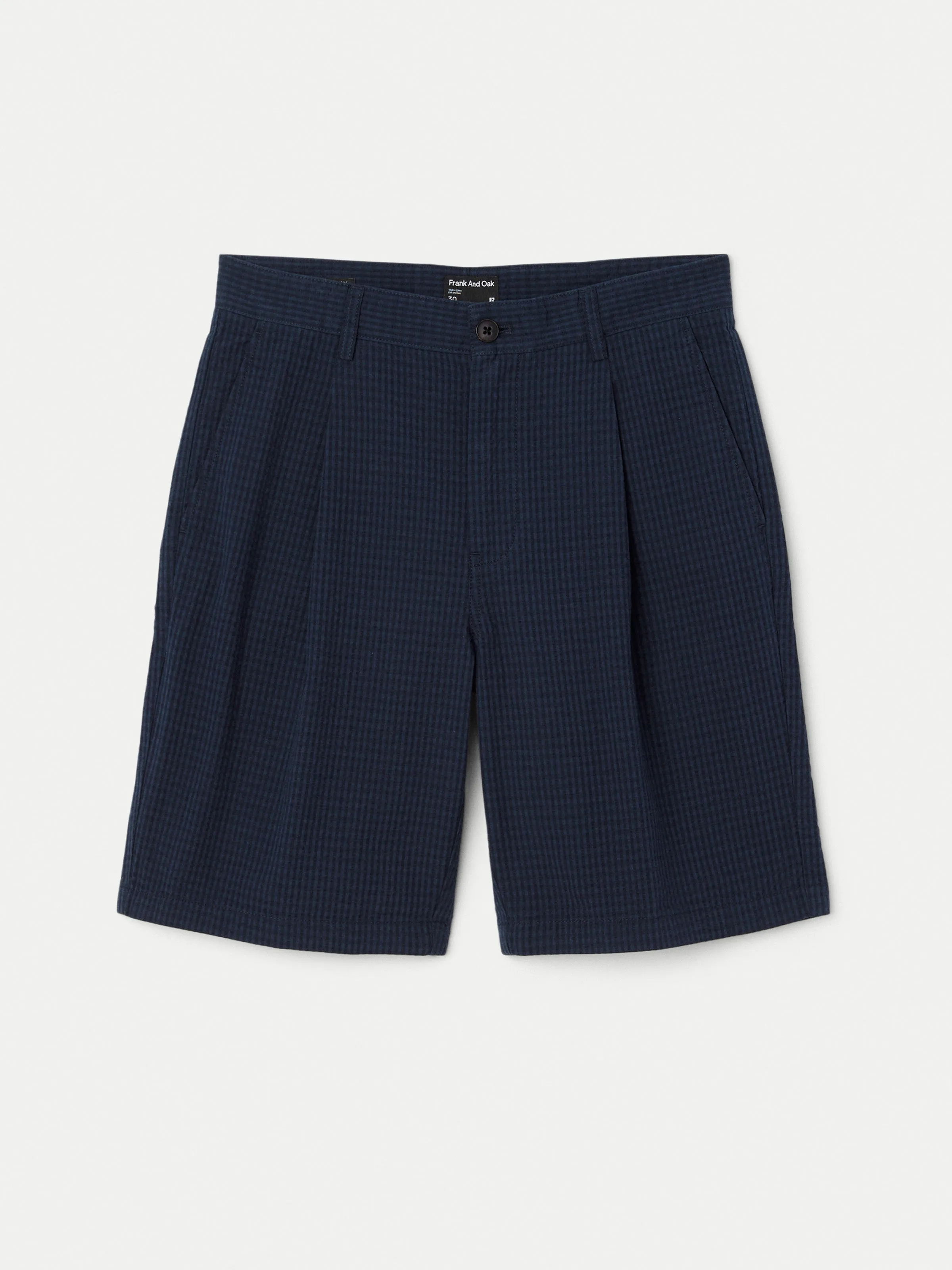 The Jamie Seersucker Short in Deep Blue