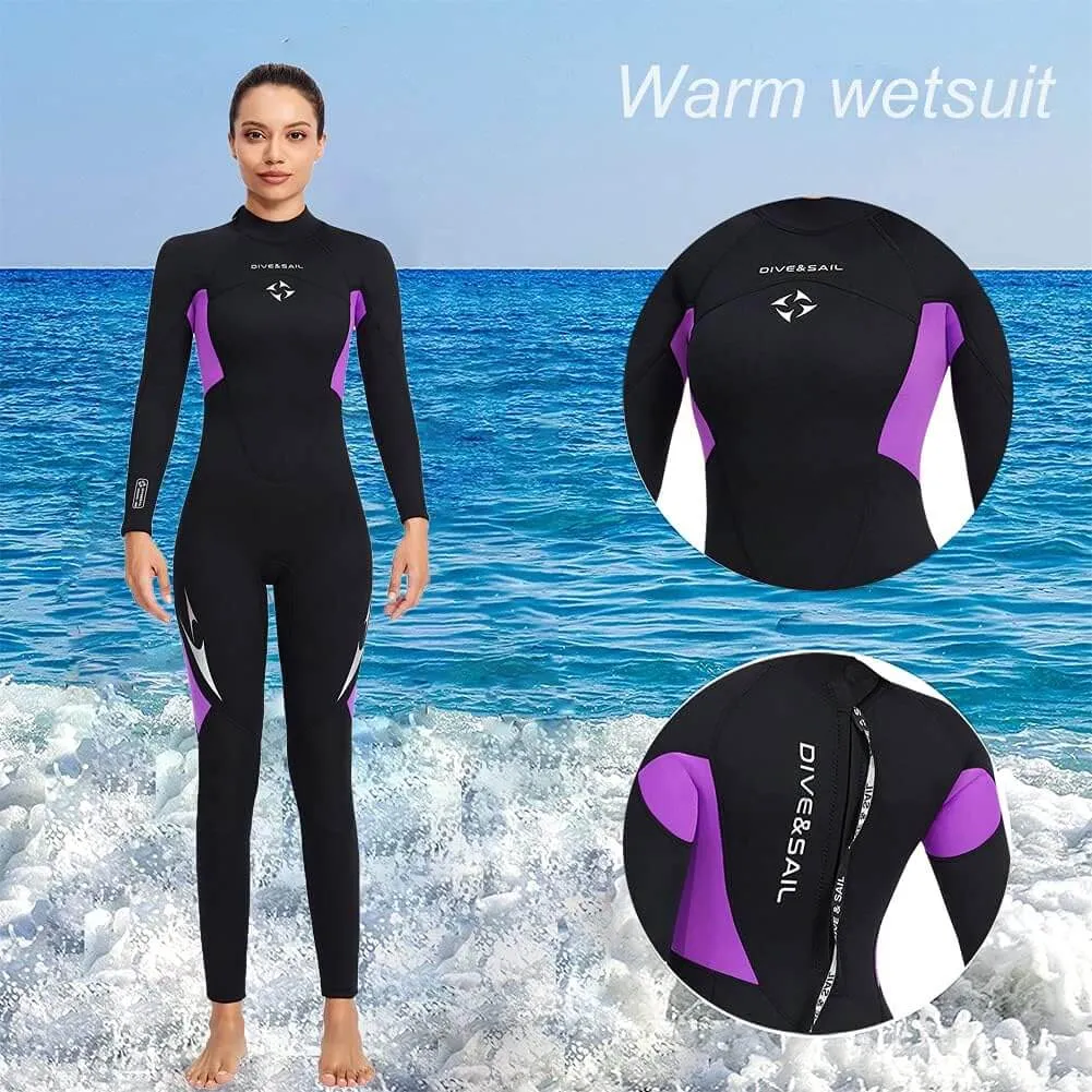 Women's 3mm SCUBA Diving Wetsuits One Piece Swimming Suit