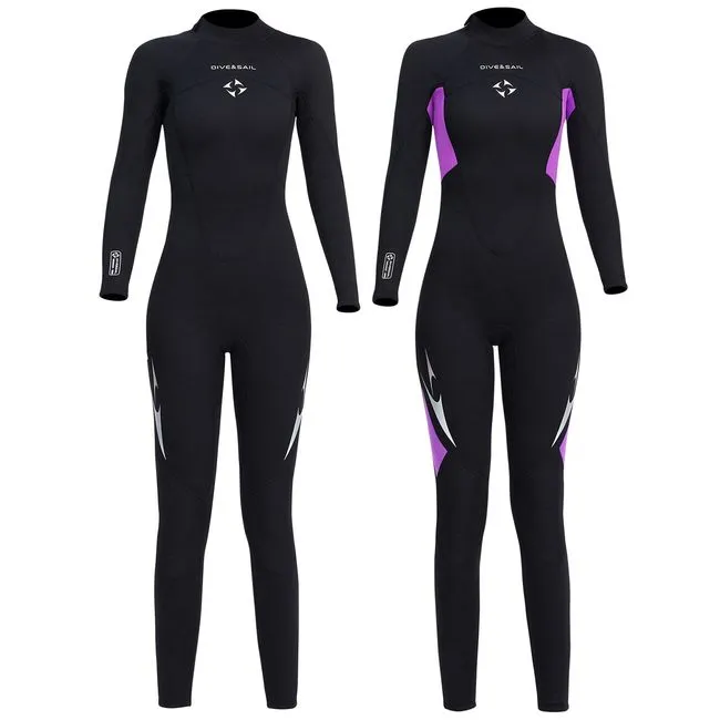 Women's 3mm SCUBA Diving Wetsuits One Piece Swimming Suit